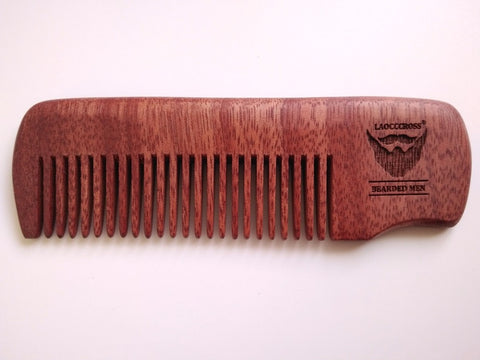 Handmade Red Comb Fine Tooth Beard/Hair Comb